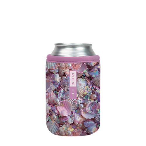 CanSok Sleeve for Beer & Soda Insulated Neoprene Cover (Shimmering Shores / 12oz Can Sleeve)