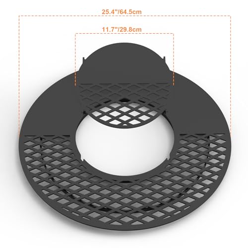 BBQ Griddle and Grate Combo Kit for Weber 26 inch Kettle Charcoal Grills (For 26" Kettle)