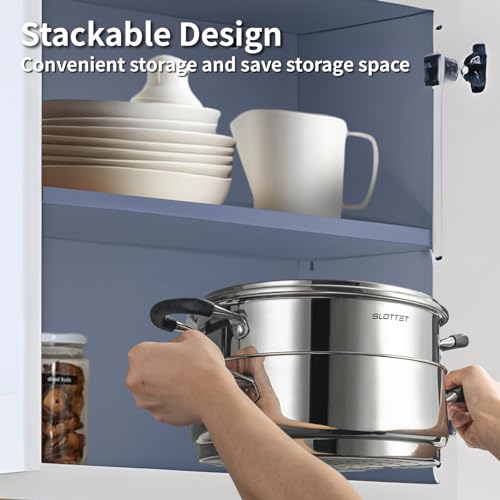 6 Quart Stainless Steel Stock Pot with Steamer (6.3 Quarts)