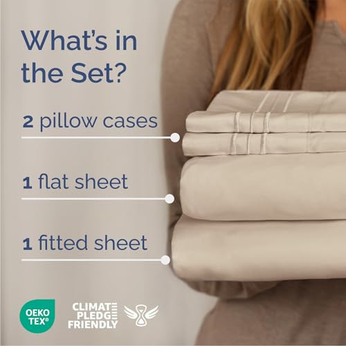 Queen Size 4 Piece Sheet Set (11 - Wheat / Queen)