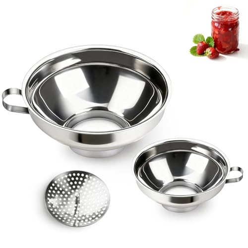 Canning Funnel with Strainer