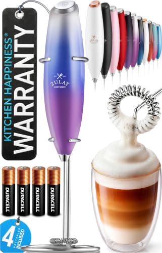 Powerful Milk Frother Wand With Duracell Batteries