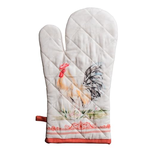 Maison d'Hermine Oven Gloves 100% Cotton Oven Mitt (009 - Campagne / 7.5" x 13" (Oven Mitt))