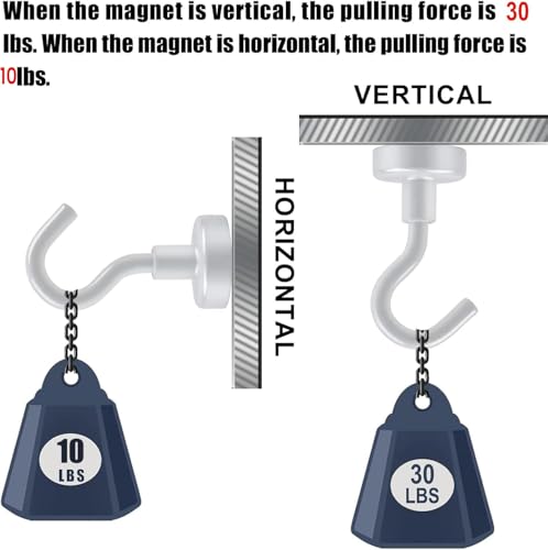 Magnetic Hooks (White / 0.63in)