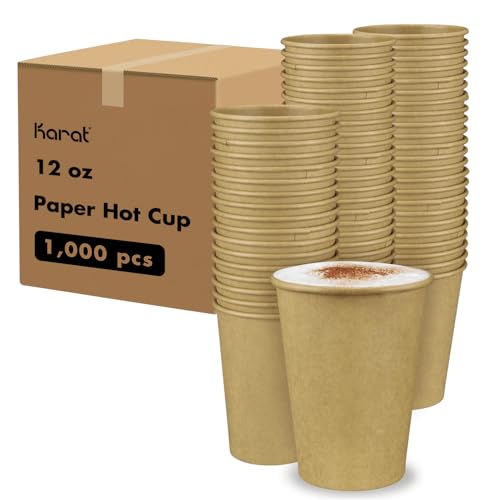 10oz Kraft Paper Coffee Cups [1 (12 OZ / Kraft)