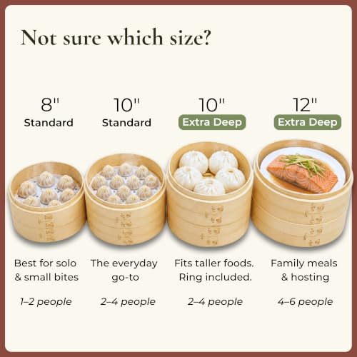 Bamboo Steamer Basket 12