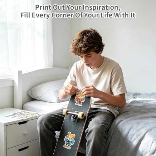 100 Sheets Sticker Labels 8 (8-1/2" x 11" (1-UP) / 100 Sheets)
