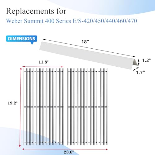 SS67550 (2-pakc) 67671(9-Pack) kit for Weber Summit Grill Parts Weber Summit E-460, S-460, E-470, S-470, E-440, S-440, E-450, S-450