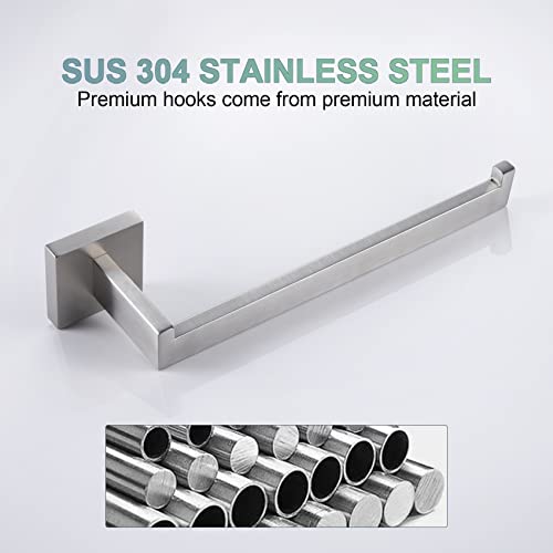 Hand Towel Holder Brushed Nickel Towel Bars Stainless Steel Bathroom Hardware Kitchen Paper Towel Holder Wall Mount (Brushed Nickel)