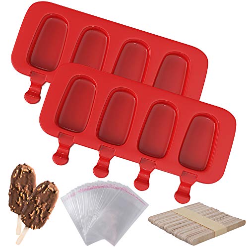 2 Pack Popsicles Molds (Red)