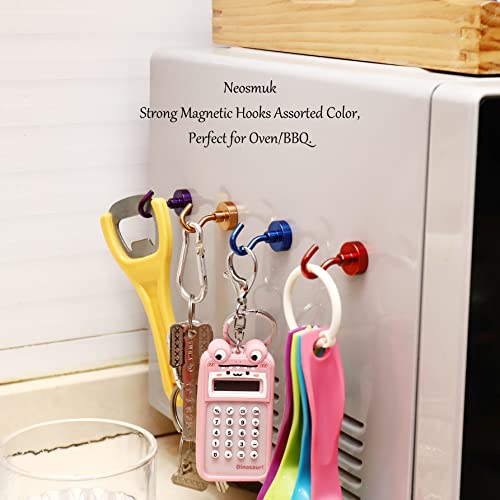 Magnetic Hooks (Red / 0.67 inches)
