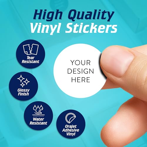 Custom Vinyl Stickers Your Image (100 Count)