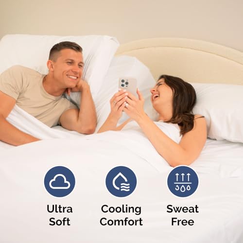 Flex Top Split Head King 4 Piece Sheet Set (01 - White / Split Head/Flex Top)
