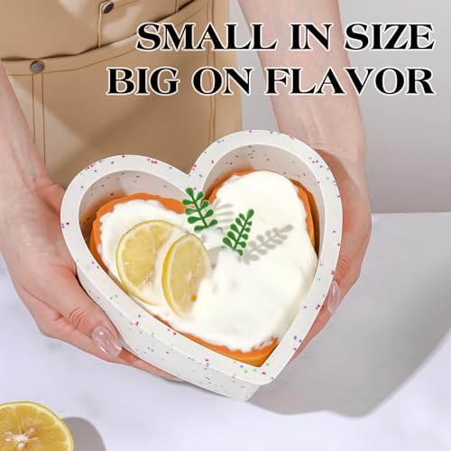6 Inch Small Heart Shaped Cake Pans Silicone for Baking (Heart / 6 inch)