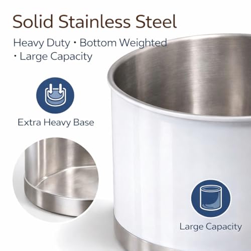 7" Extra Large Utensil Holder (White / Extra Large)