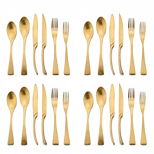 Golden Silverware Set (4 / Gold)