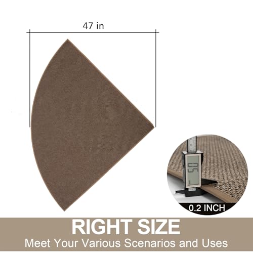 Fan Shaped Kitchen Mat 1 PCS (12.25 Sq Ft)