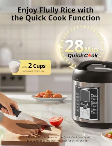 Rice Cooker with 6 Functions (10 Cups Uncooked_14 Presets Premium)