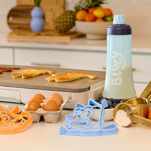 Bluey Pancake Batter Mixer Art Kit (Bluey / 4.5 Cups / Pancake Art Kit)