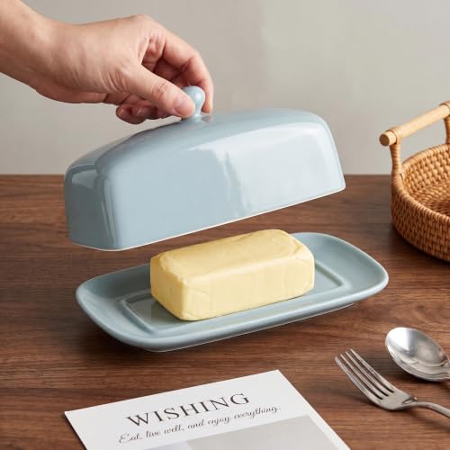 Butter Dish with Lid (Bluish Grey)