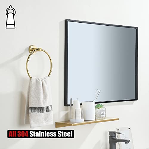 Towel Ring Brass Gold (Gold)