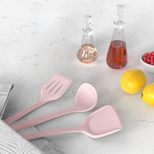 Silicone Cooking Utensils Set (Pink)