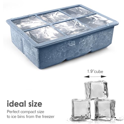 Silicone Ice Cube Trays (Blue Pink Green)
