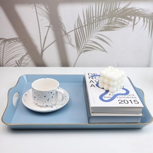 Light Blue Decorative Tray (Light Blue)