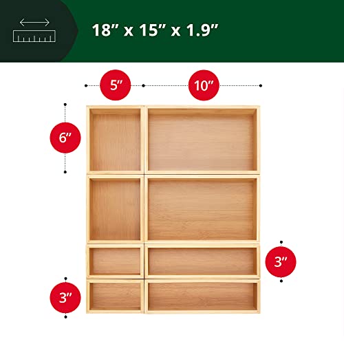 Bamboo Jewelry Organizer Box & Chests Set