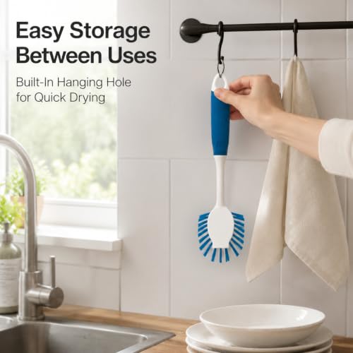 2 Pack Dish Brushes with Scraper (2 Count)