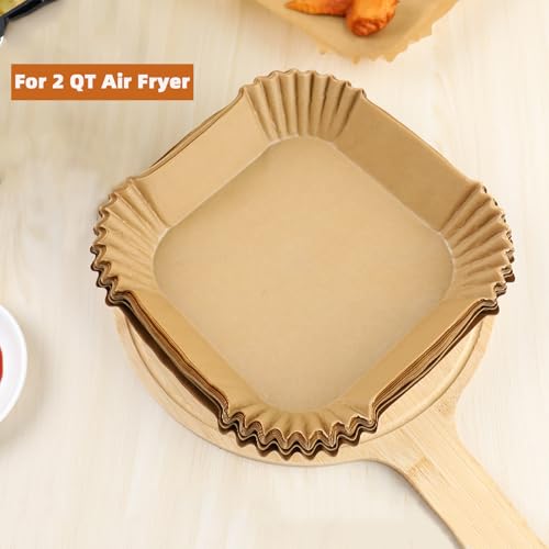 Air Fryer Liners for CHEFMAN 2Qt Mini Air Fryer (5.5 Inch Square)