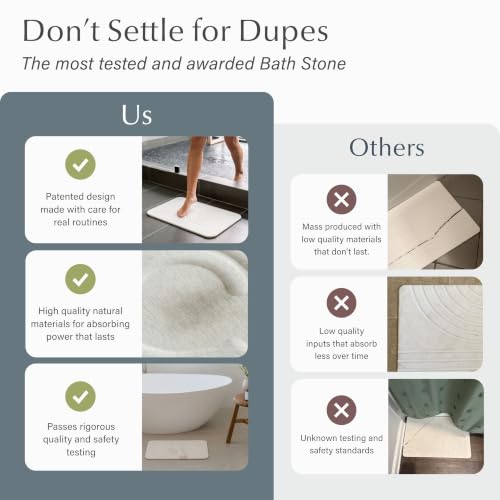 Home Stone Bath Mat (Zen Sandstone / 1 Pack)