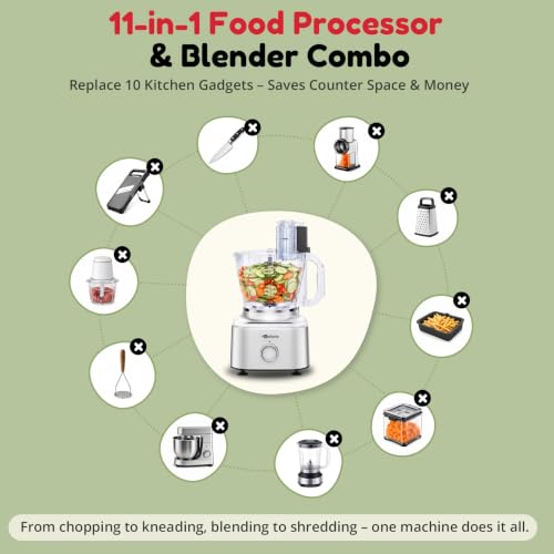 16 Cup Food Processor Blender Combo