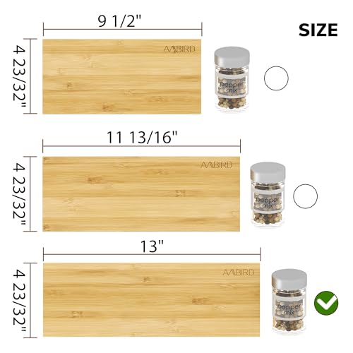 Bamboo Spice Drawer Organizer with Non (4 Count)