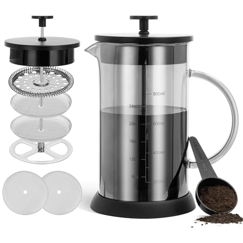 34 Ounce French Press Coffee Maker (Grey / 34 oz)