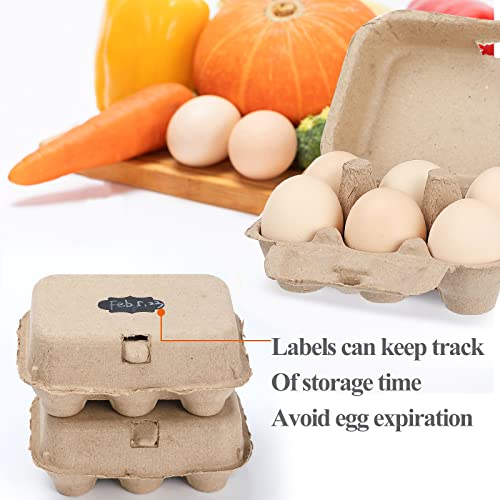 Paper Egg Cartons for Chicken Eggs (2x3 Style - 36Pack)