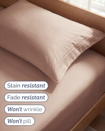 Twin Size 3 Piece Sheet Set (34 - Mauve / Twin)
