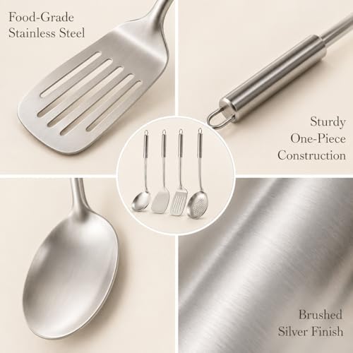 Cooking Utensils Set (4P-Silver)