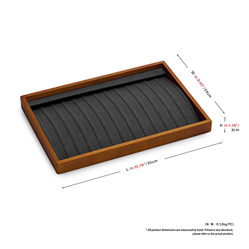 Wood 13 Grids Necklace (Grey 13 grid necklace/pendant/bracelet tray)