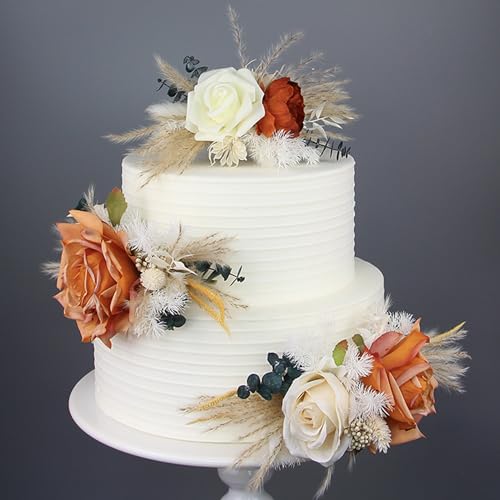 3Pcs Premade Cake Flowers (3 Count)