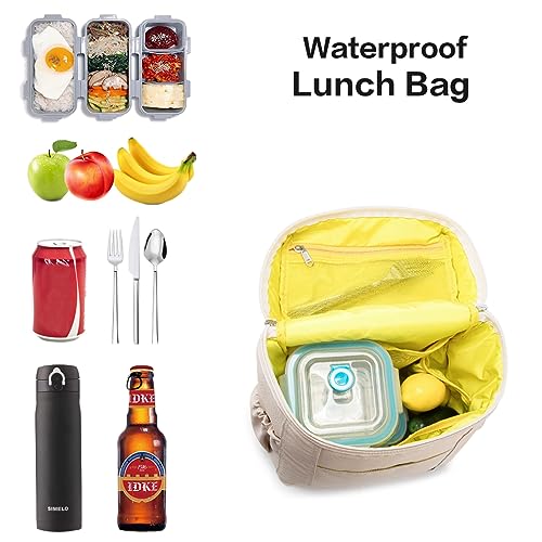 NOL Insulated Lunch Bags for Women Cooler Bag Lightweight Nylon Waterproof Lunch Box for Work