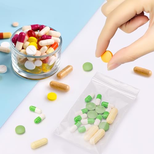 600Pcs 2"x 3" Clear Plastic Zip Bags