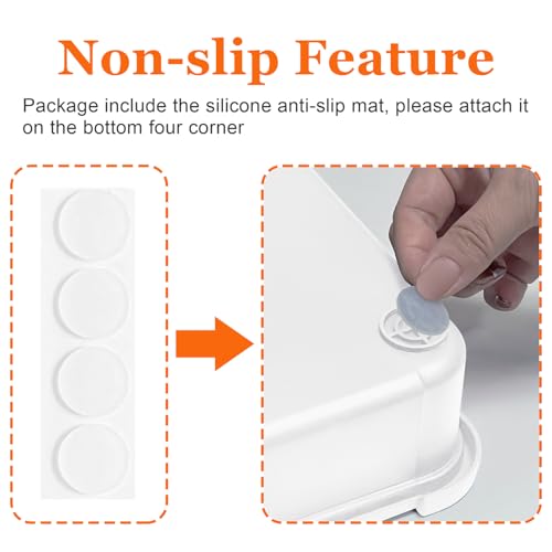 Adjustable Silverware Drawer Organizer (White / M(9.5-15.2"W x 12.6-19"D))