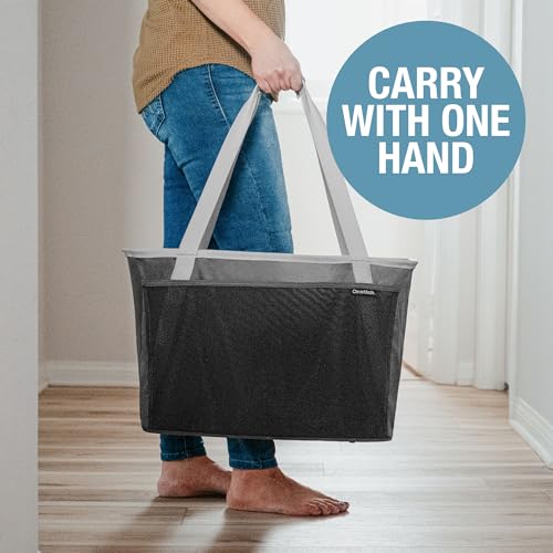 Collapsible Tote Basket MAX (Gray/Gray / 64l - 2 Pack)