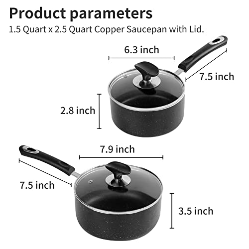 Nonstick Saucepan Set with Lid