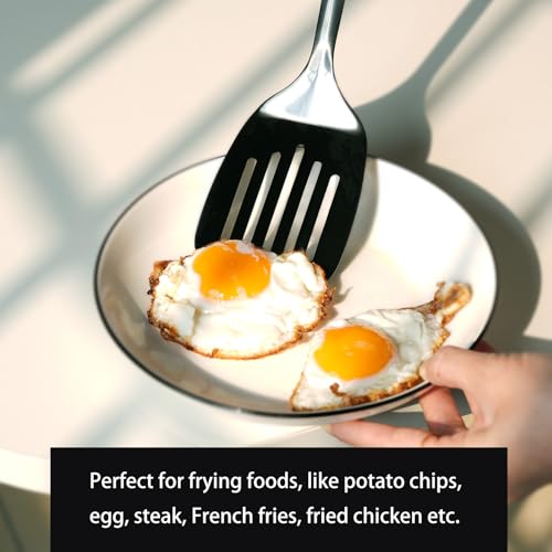 Stainless Steel Slotted Turner Spatula (Z-Black Turner Spatula)