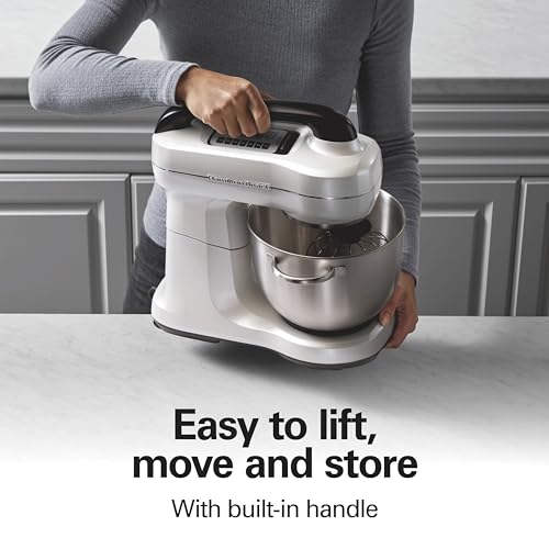 4 Qt Electric Stand Mixer With 7 Speeds (White / 4 Quarts)