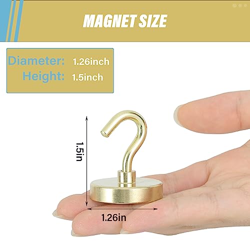 Magnetic Hooks (Gold / 1.26 inches)
