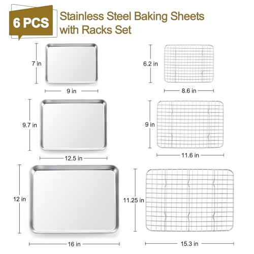 Baking Sheet with Rack (16" & 12.5" & 9")
