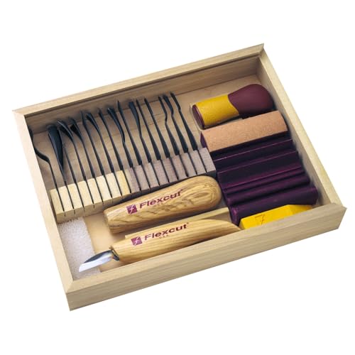 Wood Carving Tools (21-Piece Deluxe Starter Set)